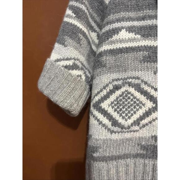 Lauren Ralph Lauren Wool Angora Cardigan Short Sleeve Sweater LP Southwestern - Picture 6 of 9